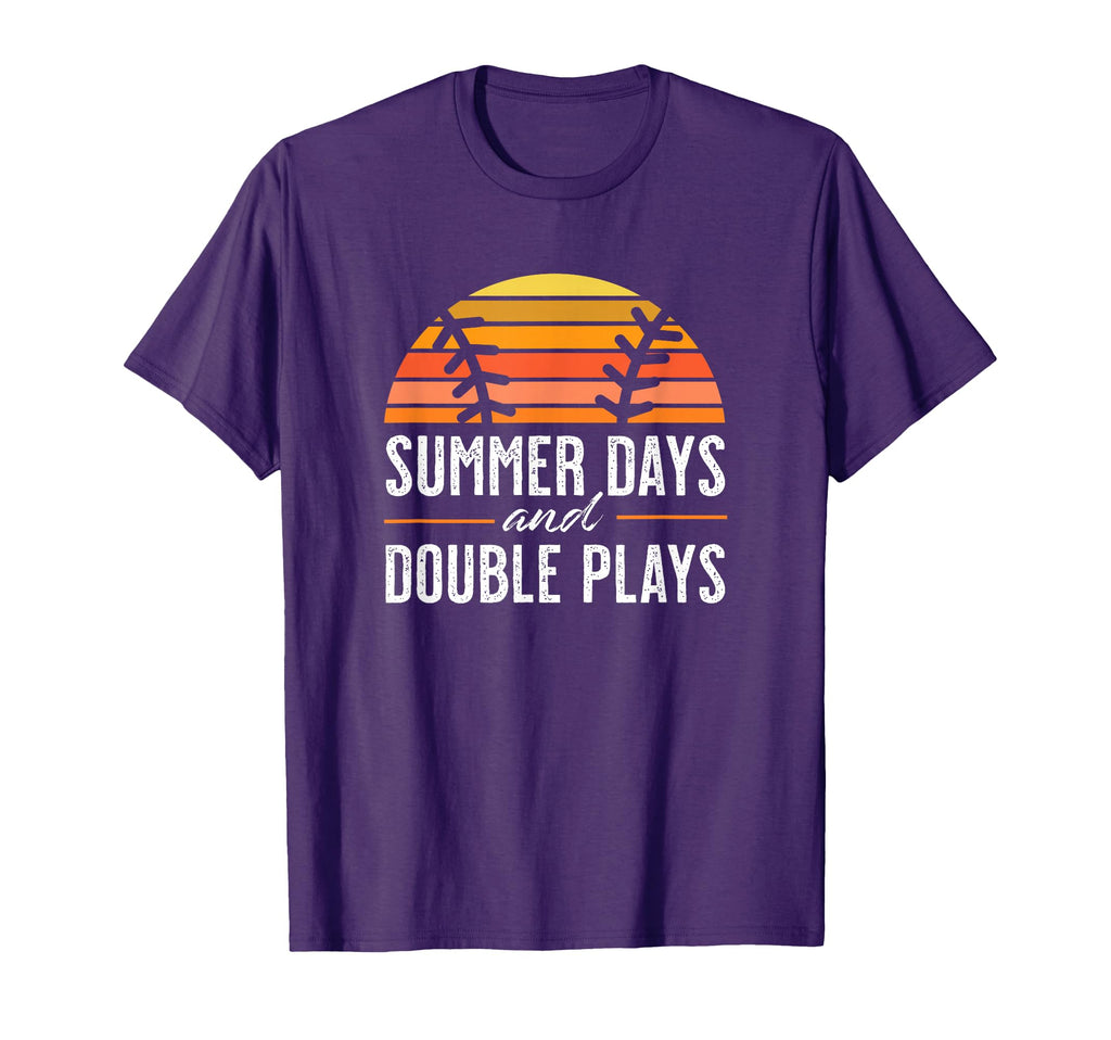 Sunny Days And Double Plays Baseball T-Shirt - Fun Novelty Design Unisex - T-Shirt, Sweatshirt, Hoodie
