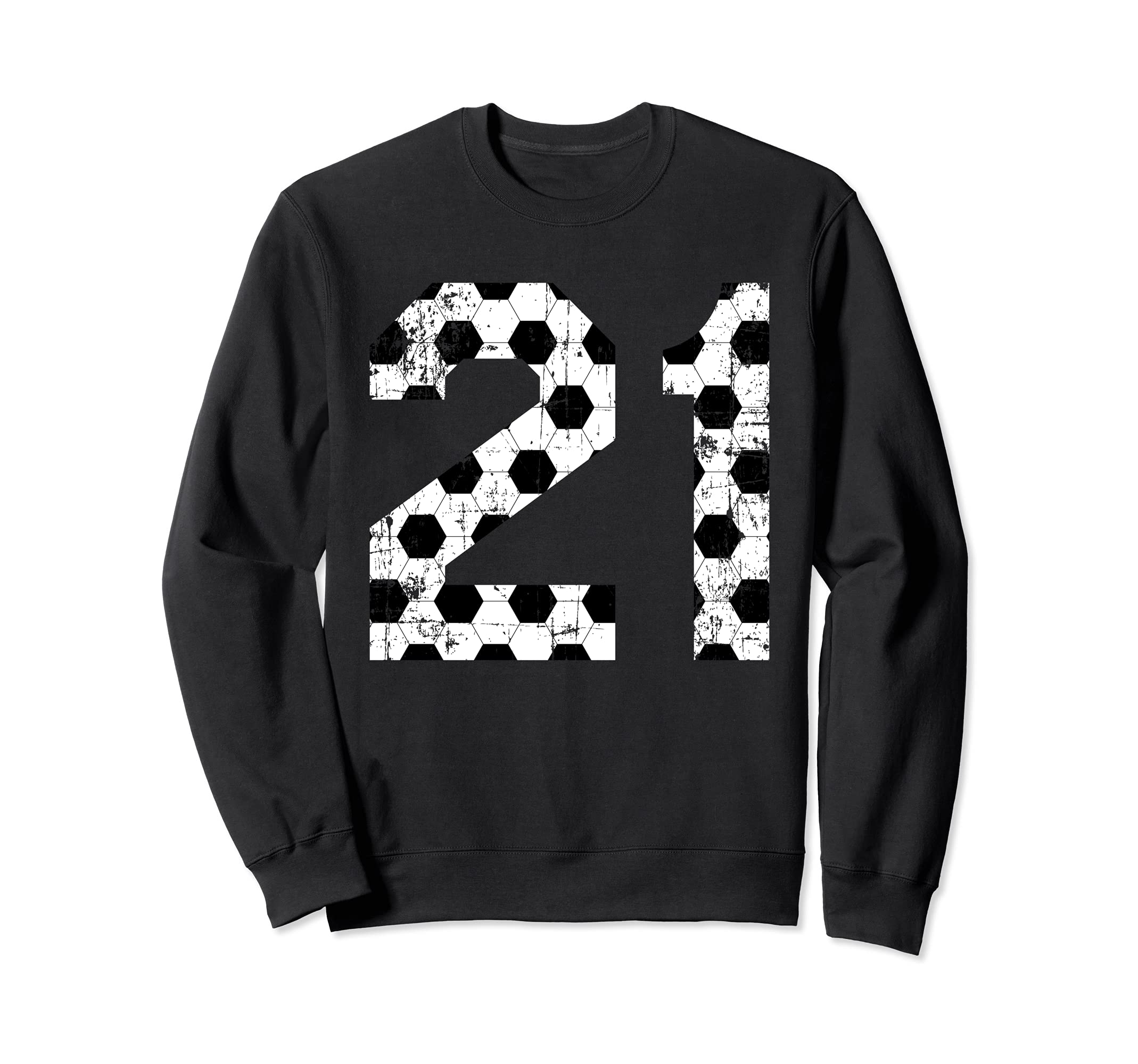 Soccer 21 Jersey Number Sweatshirt - Novelty Apparel Unisex - T-Shirt, Sweatshirt, Hoodie