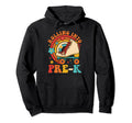 Groovy Rolling Into Pre K Roller Skate Hoodie - Trendy Graphic for Adults - T-Shirt, Sweatshirt, Hoodie