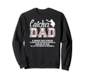 Baseball Catcher Dad Baseball Sweatshirt - Custom Art Print Men Women - T-Shirt, Sweatshirt, Hoodie