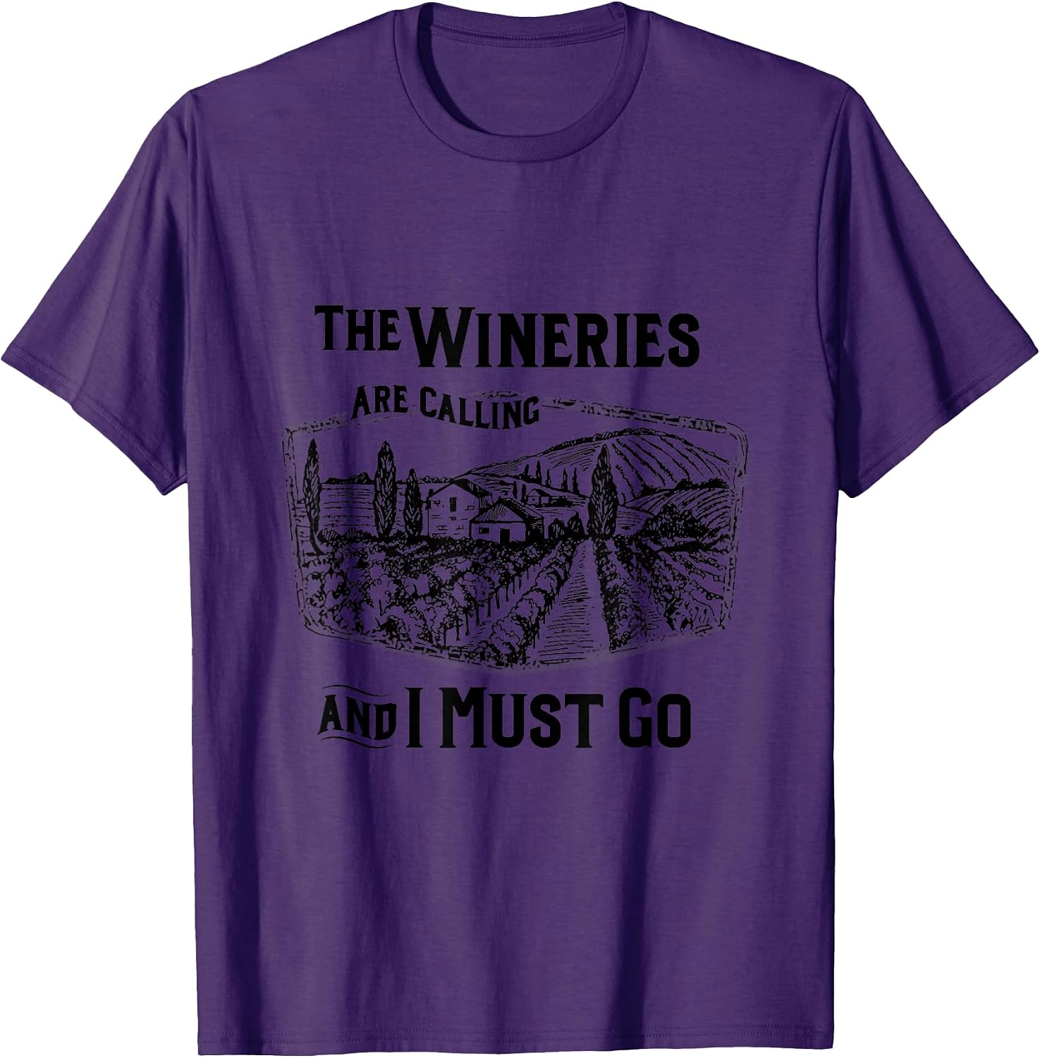 The Wineries Are Calling And I Must Go Wine Lover - Adult & Kids T-Shirts, Sweatshirts & Hoodies apparel design preview 1