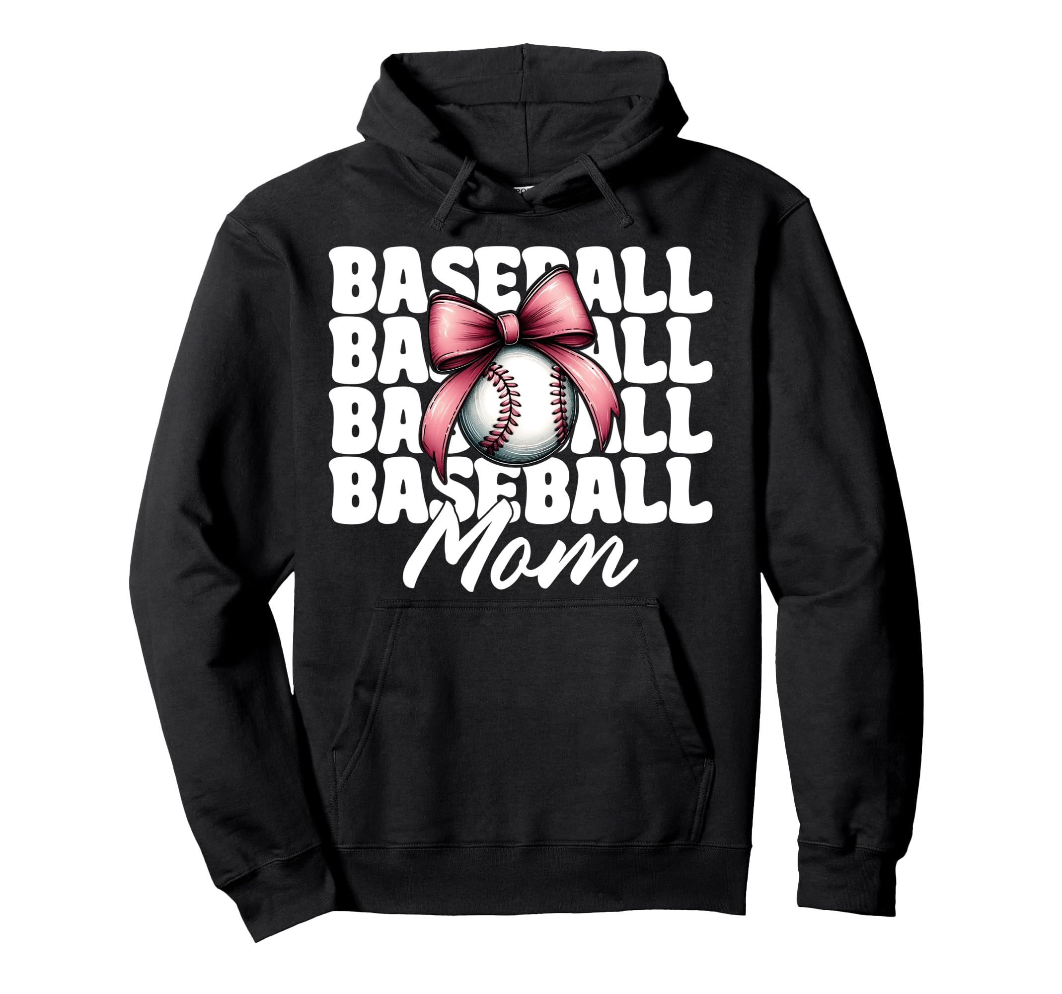 Baseball Mom Baseball Mama Mothers Day Hoodie - Trendy Graphic for Adults - T-Shirt, Sweatshirt, Hoodie