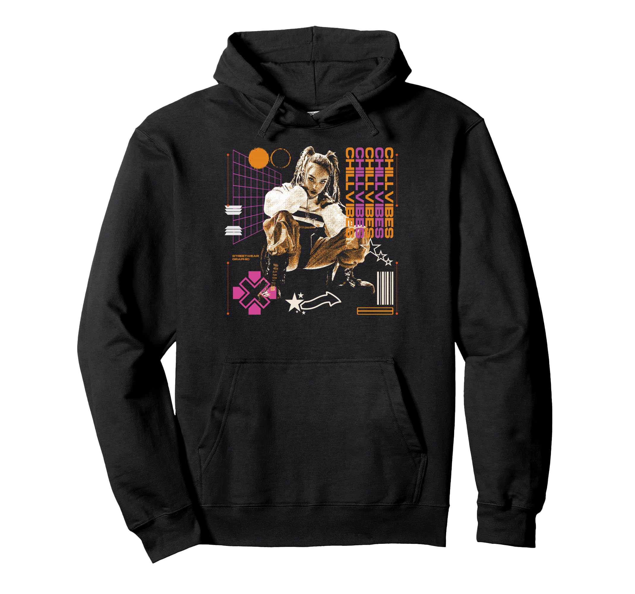 Y2K Chillvibes Bold Urban Graffiti Hoodie - Minimalist Print Men Women - T-Shirt, Sweatshirt, Hoodie
