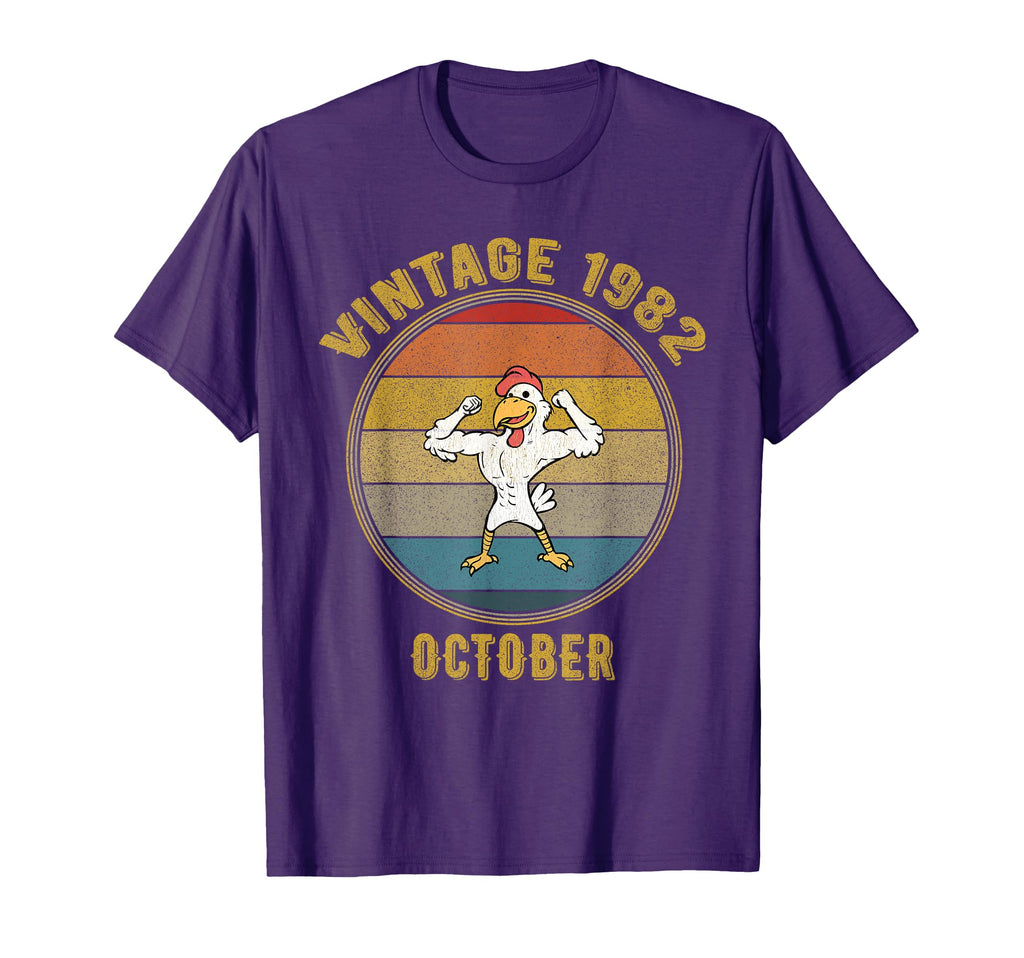 October 1982 Chicken Muscles T-Shirt - Aesthetic Graphic Men Women - T-Shirt, Sweatshirt, Hoodie
