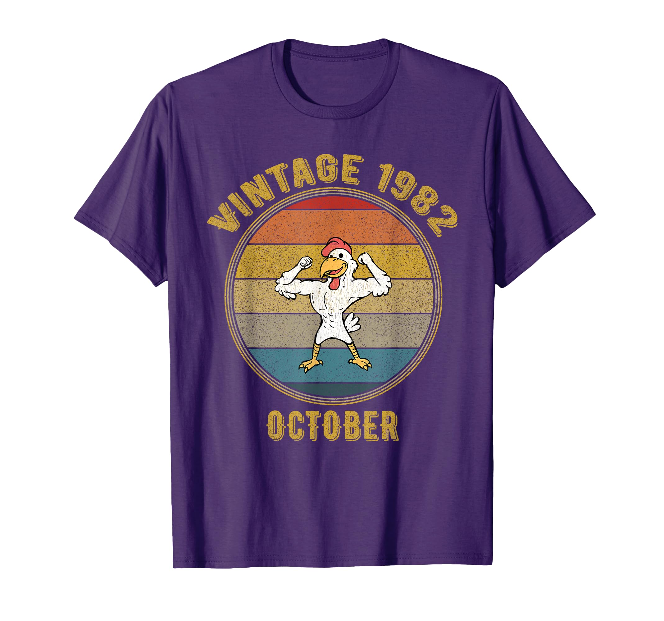 October 1982 Chicken Muscles T-Shirt - Aesthetic Graphic Men Women - T-Shirt, Sweatshirt, Hoodie