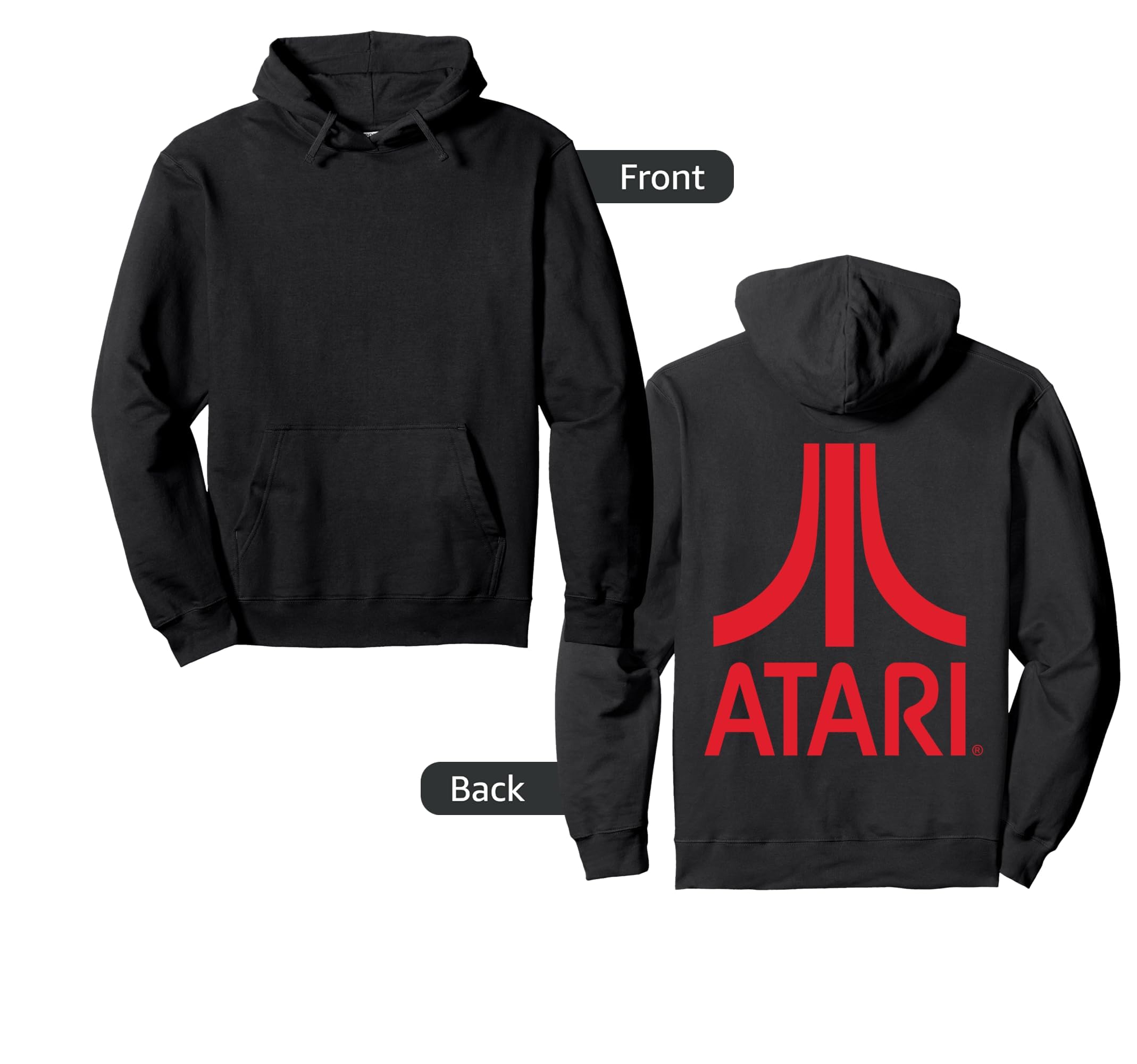 Atari Games Red Gaming Fun Arcade Hoodie - Fun Novelty Design for Adults - T-Shirt, Sweatshirt, Hoodie