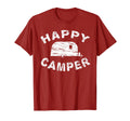 Distressed Rv Happy Camper Trailer T-Shirt - Unique Graphic for Adults - T-Shirt, Sweatshirt, Hoodie