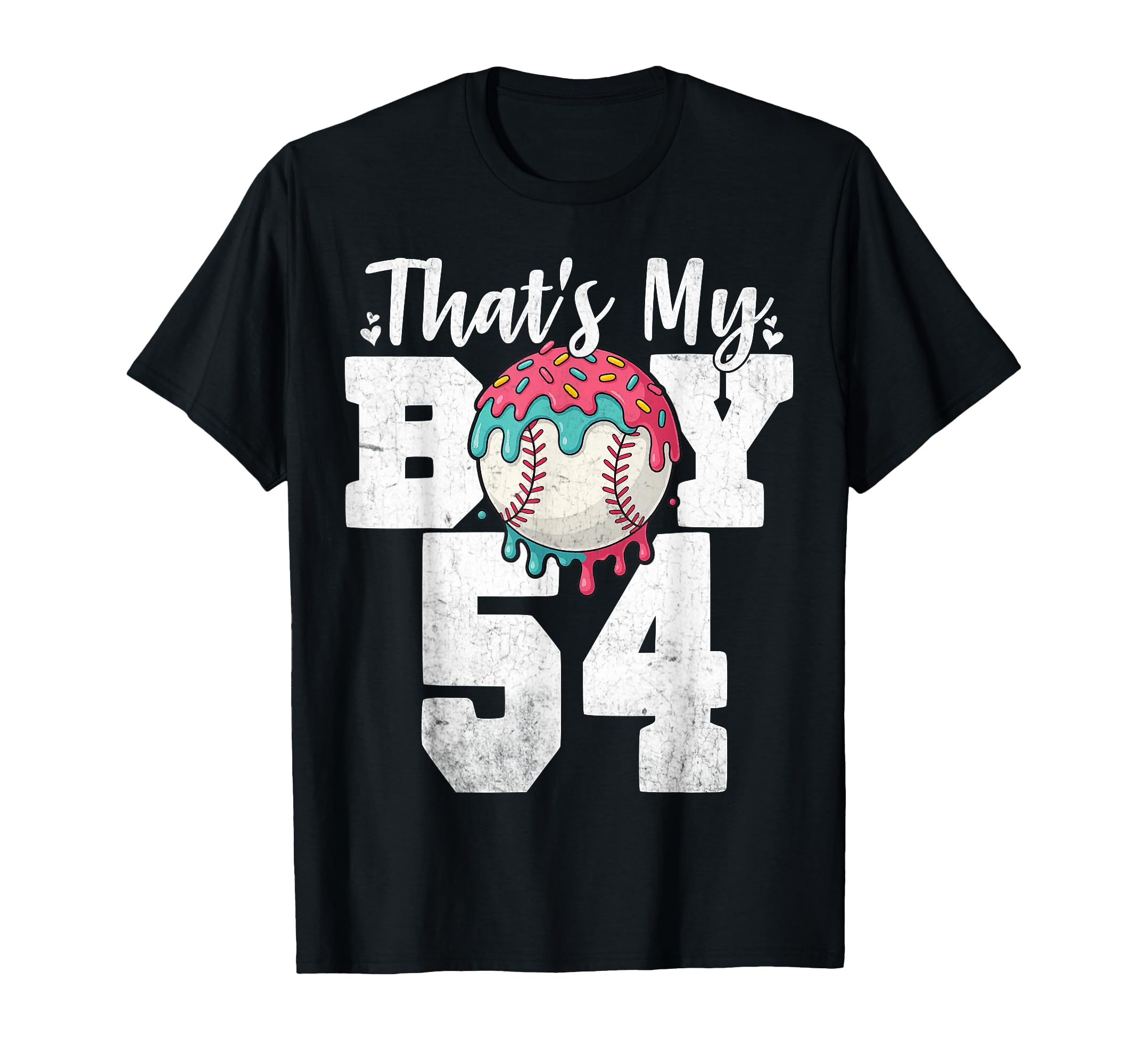 Thats My Baseball 54 Number Mom Dad 54 T-Shirt - Minimalist Print Unisex - T-Shirt, Sweatshirt, Hoodie