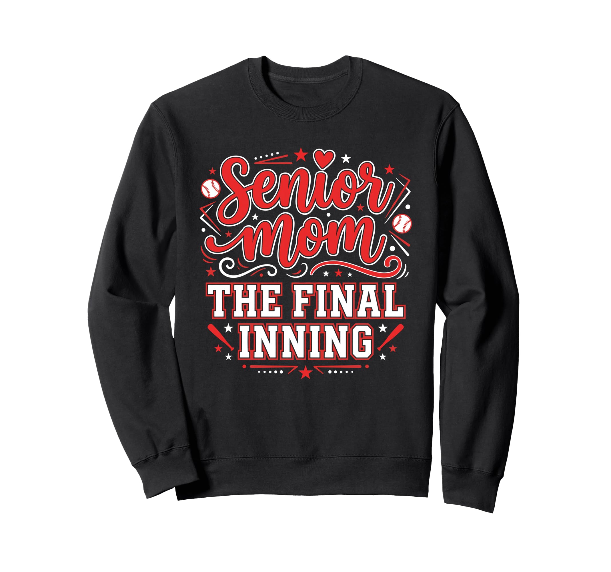 Baseball Senior Mom 2026 Final Sweatshirt - Custom Art Print Men Women - T-Shirt, Sweatshirt, Hoodie