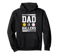 Dad Ballers Fathers Day Gift Softball Hoodie - Trendy Graphic Men Women - T-Shirt, Sweatshirt, Hoodie