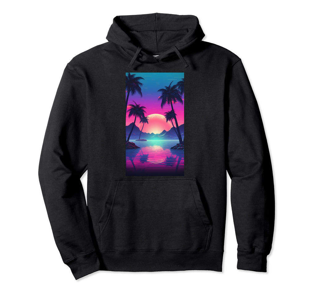 80S Vaporwave Aesthetic Hoodie - Graphic Print for Adults - T-Shirt, Sweatshirt, Hoodie