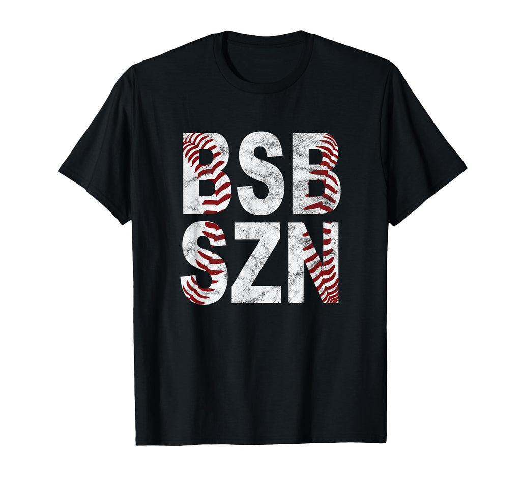 Bsb Szn Baseball Season Distressed T-Shirt - Custom Art Print Men Women - T-Shirt, Sweatshirt, Hoodie