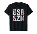 Bsb Szn Baseball Season Distressed T-Shirt - Custom Art Print Men Women - T-Shirt, Sweatshirt, Hoodie