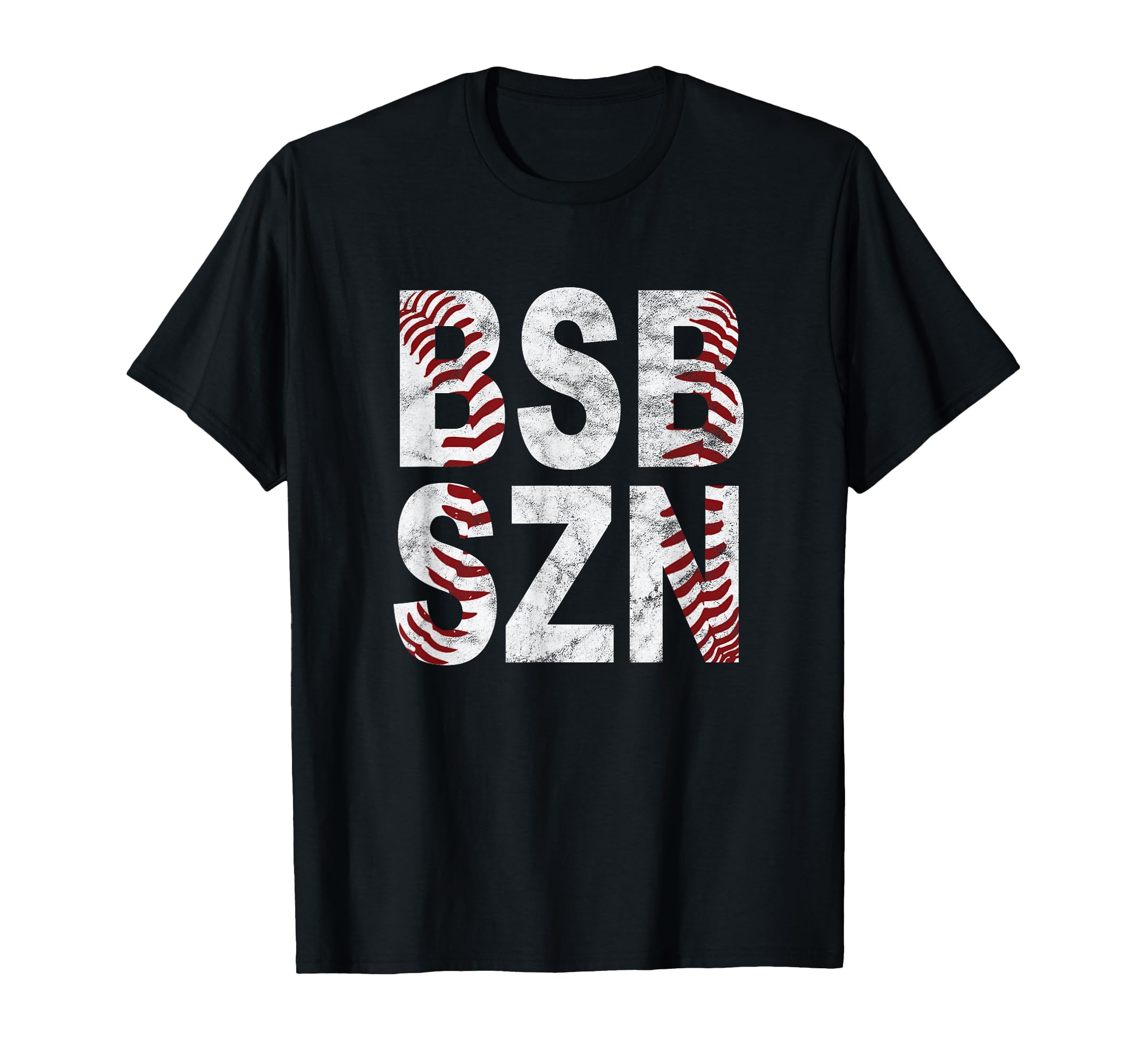 Bsb Szn Baseball Season Distressed T-Shirt - Custom Art Print Men Women - T-Shirt, Sweatshirt, Hoodie