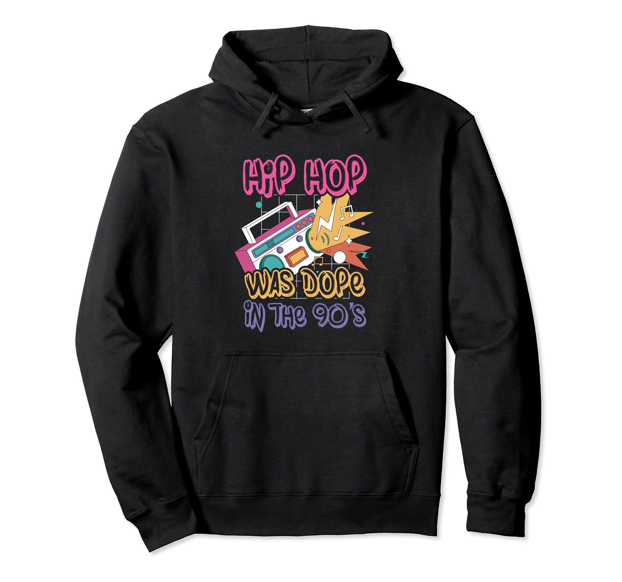 Hip Hop Was Dope 90S Music Fan Grunge Hoodie - Trendy Graphic Men Women - T-Shirt, Sweatshirt, Hoodie