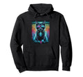 Vaporwave Cat Aesthetic Synthwave Cat Hoodie - Custom Art Print for Adults - T-Shirt, Sweatshirt, Hoodie