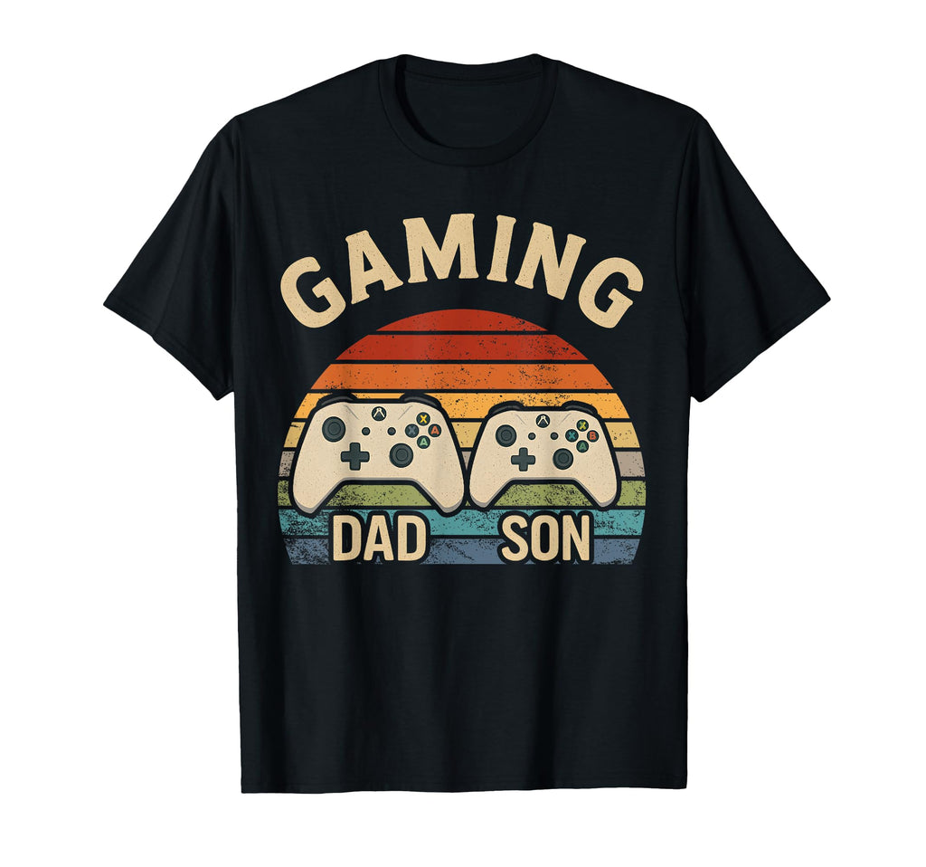 Dad Son Gamer Matching Controllers T-Shirt - Casual Everyday Wear Unisex - T-Shirt, Sweatshirt, Hoodie