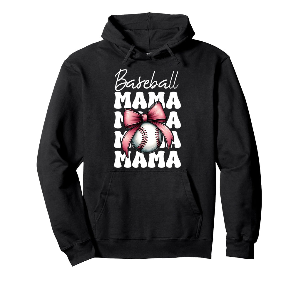 Baseball Mama Baseball Mom Mothers Day Mommy Hoodie - Graphic Print Unisex - T-Shirt, Sweatshirt, Hoodie