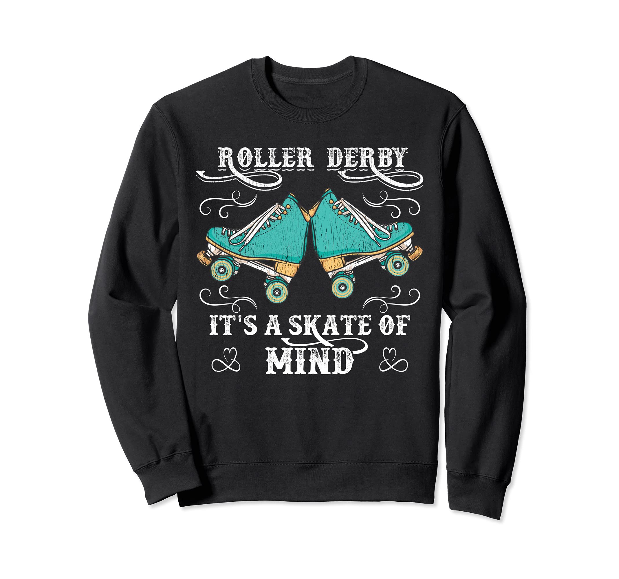 Roller Skates Roller Derby Skater Sweatshirt - Minimalist Print for Adults - T-Shirt, Sweatshirt, Hoodie