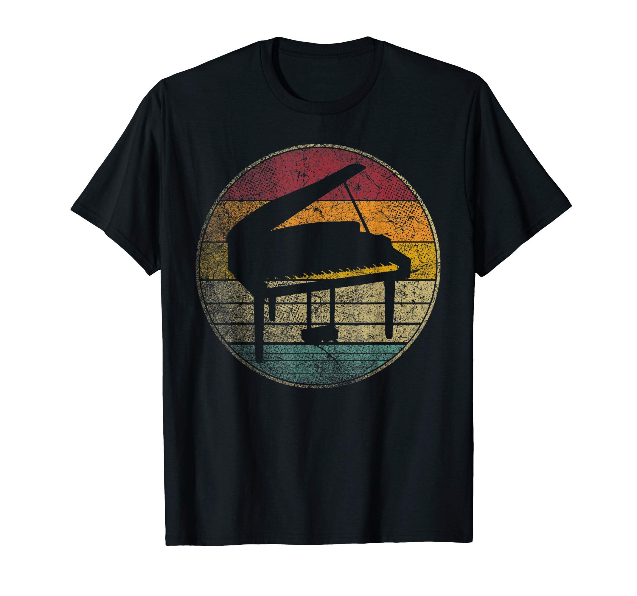 Piano Pianist 70S 80S Musician Music T-Shirt - Fun Novelty Design Men Women - T-Shirt, Sweatshirt, Hoodie