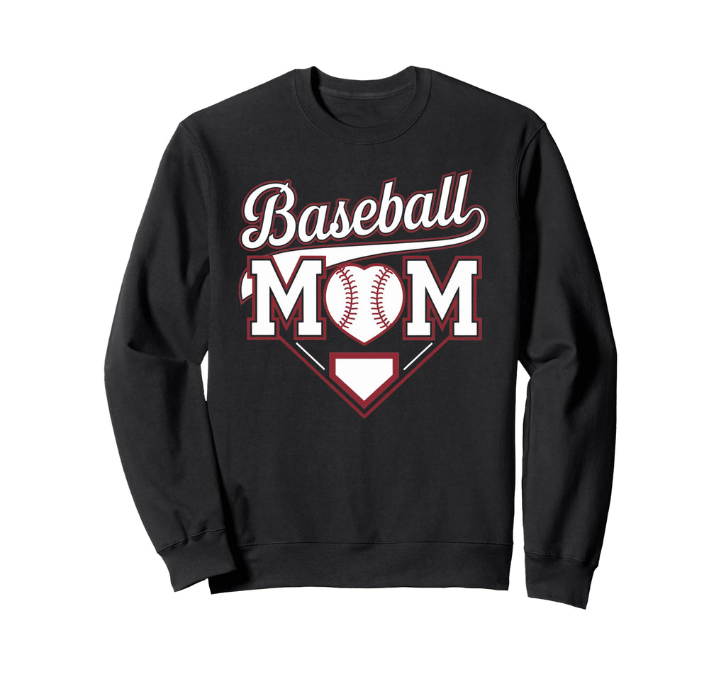 Baseball Mom Sweatshirt - Unique Graphic for Adults - T-Shirt, Sweatshirt, Hoodie