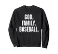 God Family Baseball Christian Gift Sweatshirt - Minimalist Print for Adults - T-Shirt, Sweatshirt, Hoodie
