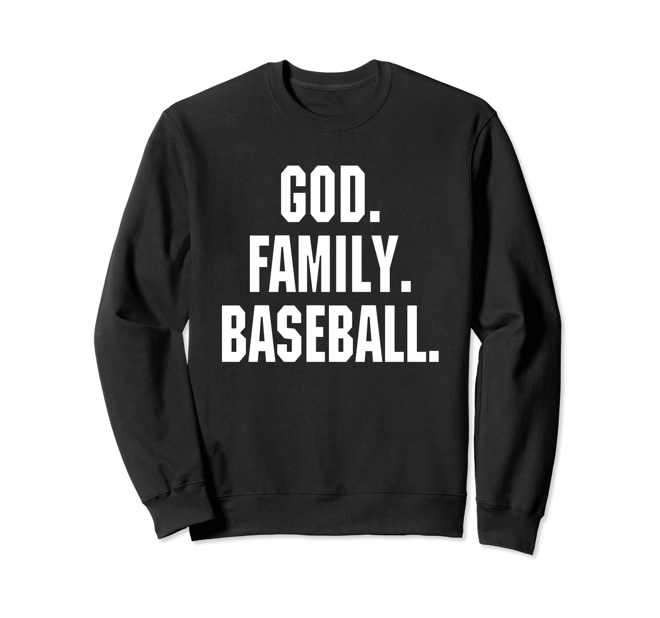 God Family Baseball Christian Gift Sweatshirt - Minimalist Print for Adults - T-Shirt, Sweatshirt, Hoodie