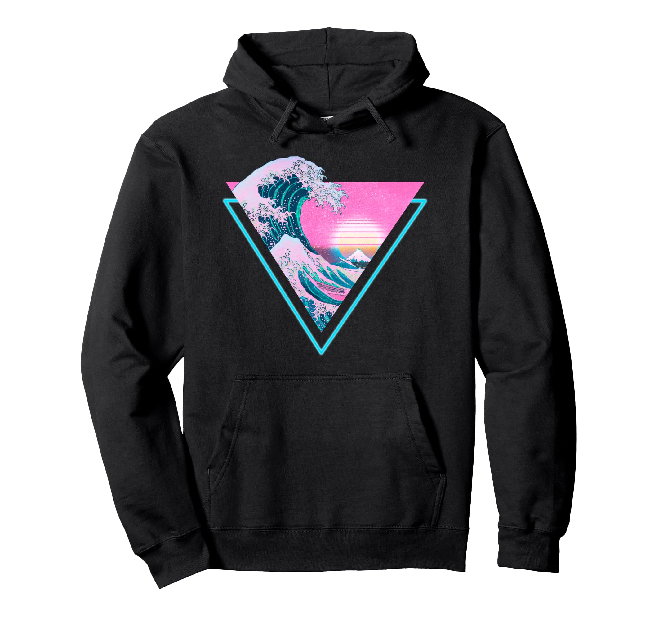 Vaporwave Aesthetic Great Wave Off Hoodie - Streetwear Style for Adults - T-Shirt, Sweatshirt, Hoodie