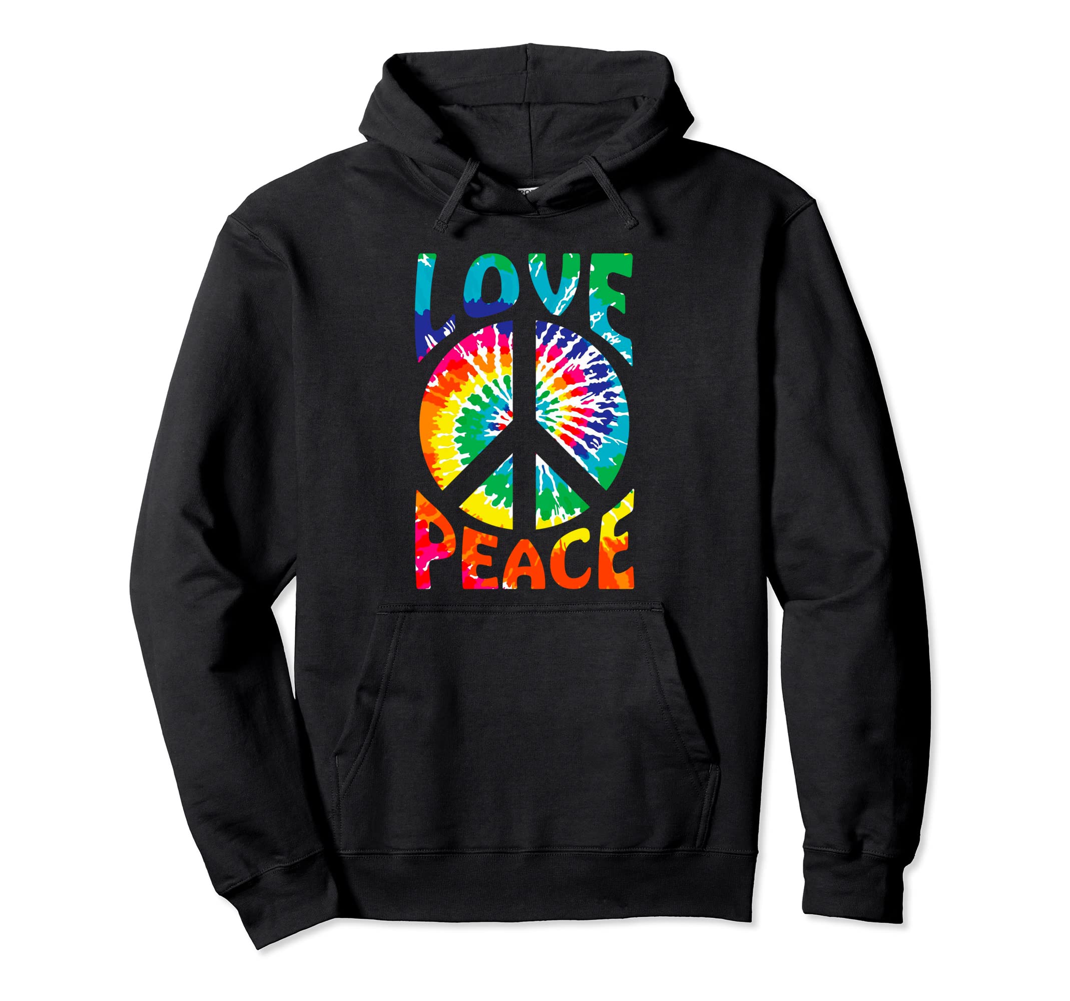 Love Peace Sign Hippie Symbol Hoodie - Graphic Print Men Women - T-Shirt, Sweatshirt, Hoodie