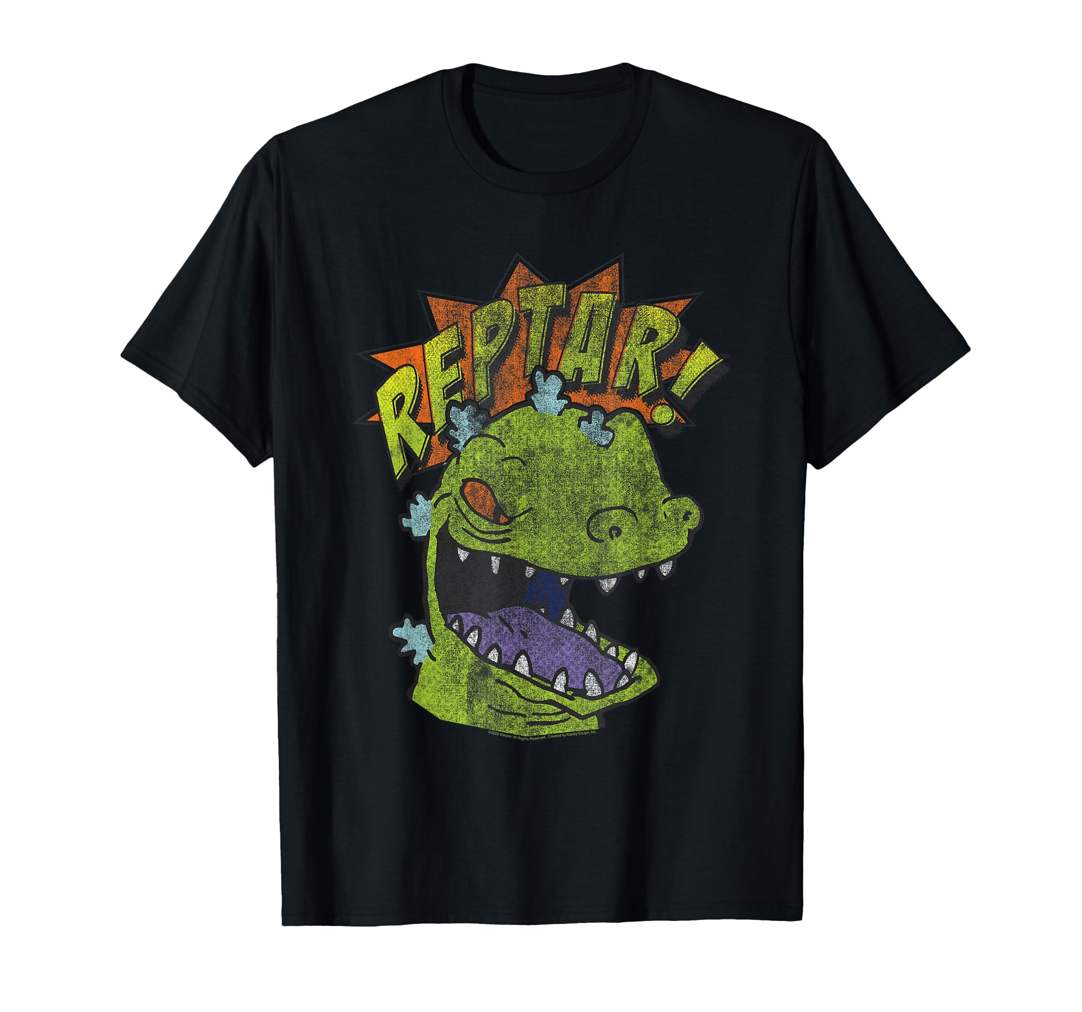 Rugrats Reptar Distressed Comic Book T-Shirt - Unique Graphic for Adults - T-Shirt, Sweatshirt, Hoodie