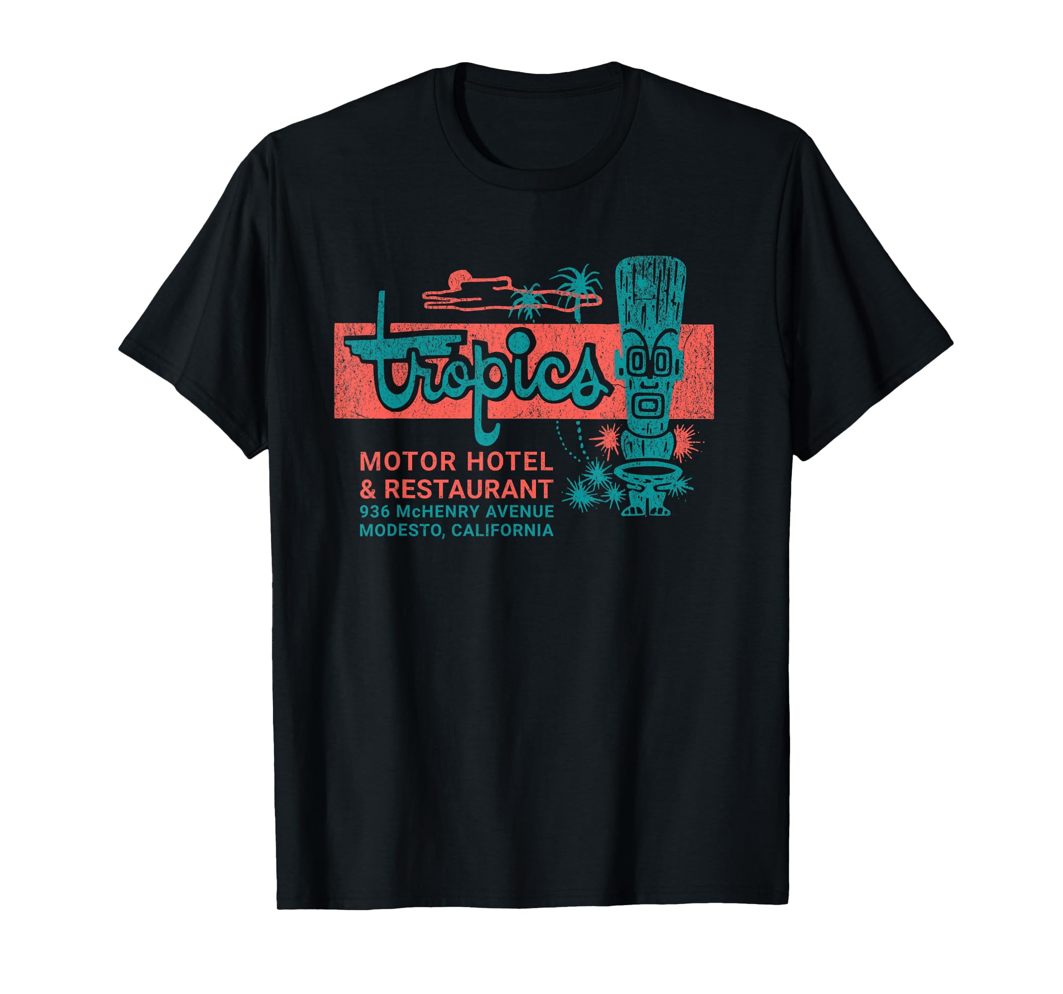 Hotel Matchbook Tropics Motor Hotel T-Shirt - Novelty Apparel for Adults - T-Shirt, Sweatshirt, Hoodie
