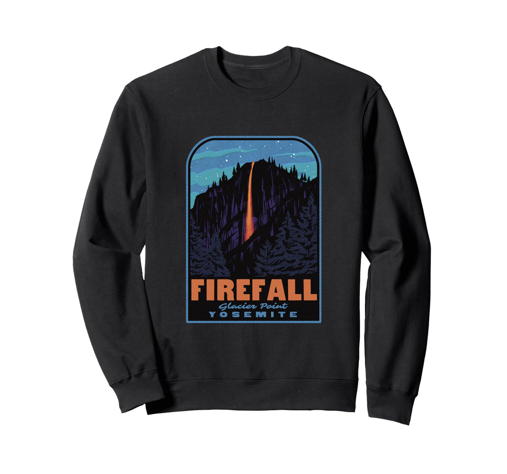 Historic Yosemite Firefall Sweatshirt - Casual Everyday Wear Men Women - T-Shirt, Sweatshirt, Hoodie