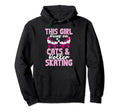 This Runs Cats And Roller Skating Hoodie - Unique Graphic for Adults - T-Shirt, Sweatshirt, Hoodie