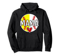 Baseball Softball Mama Proud Softball Hoodie - Unique Graphic for Adults - T-Shirt, Sweatshirt, Hoodie