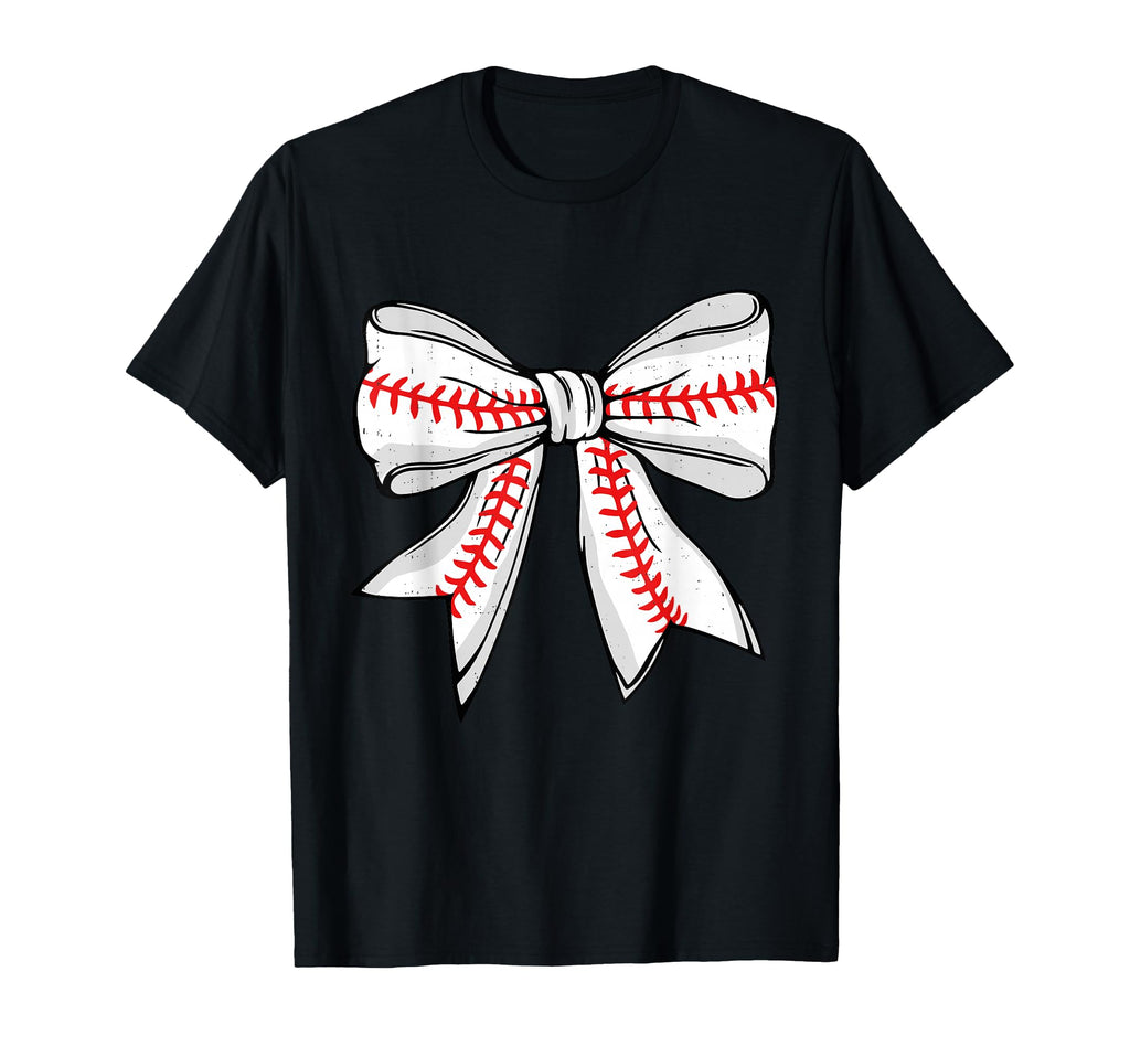 Baseball Coquette Bow Cheer Mom Mama Mother T-Shirt - Trendy Graphic Unisex - T-Shirt, Sweatshirt, Hoodie