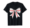 Baseball Coquette Bow Cheer Mom Mama Mother T-Shirt - Trendy Graphic Unisex - T-Shirt, Sweatshirt, Hoodie