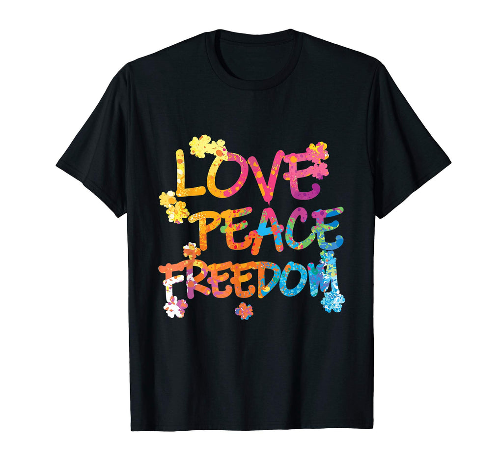 Beautiful Flower Power And Peace Gift T-Shirt - Custom Art Print Unisex - T-Shirt, Sweatshirt, Hoodie