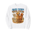Golden Retriever 90S Dog Lover 80S Sweatshirt - Fun Novelty Design Unisex - T-Shirt, Sweatshirt, Hoodie