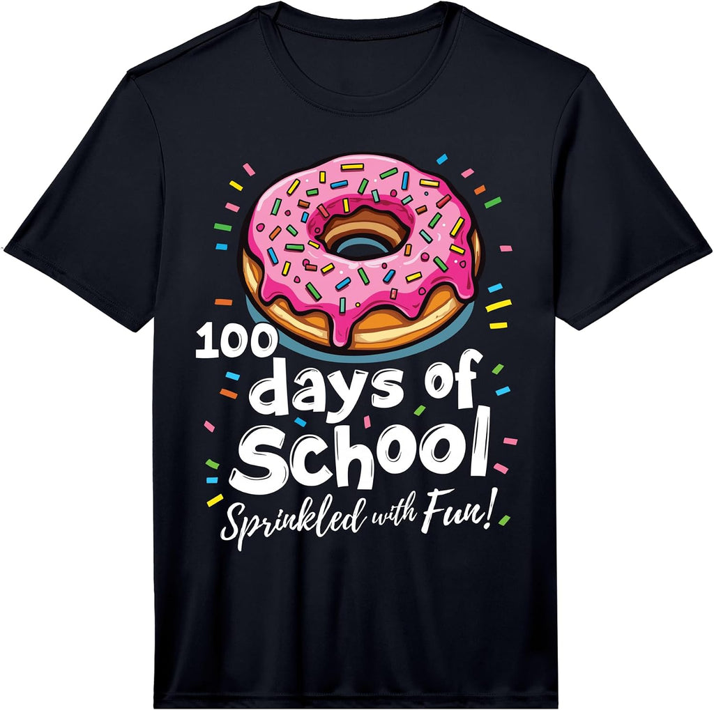 Happy 100 Days of School Apparel and Merch - Adult & Kids T-Shirts, Sweatshirts & Hoodies apparel design preview 1