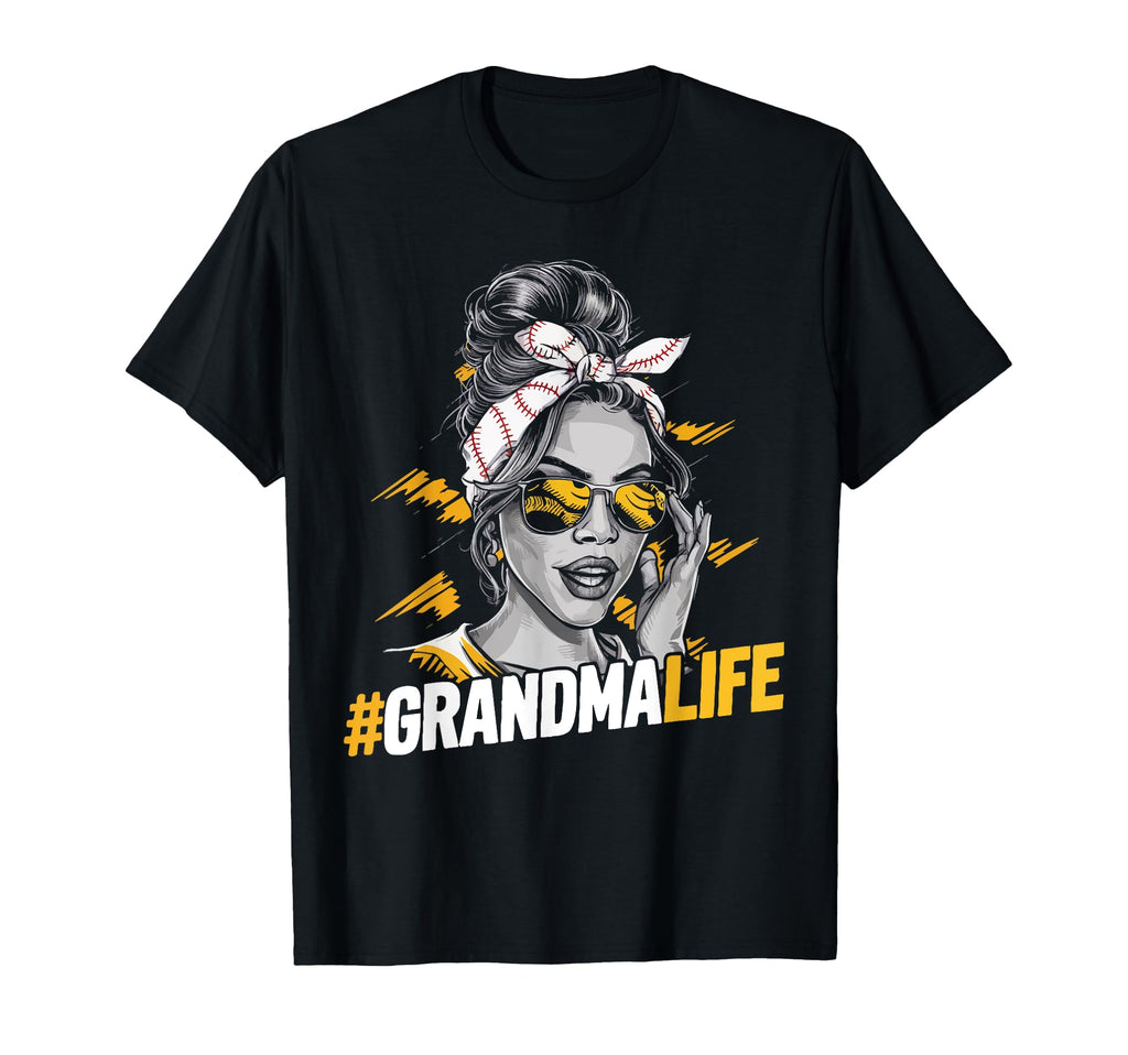 Baseball Grandma Grandmother Granny T-Shirt - Unique Graphic for Adults - T-Shirt, Sweatshirt, Hoodie