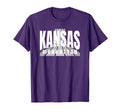 Manhattan Kansas Purple White Grey T-Shirt - Fun Novelty Design Men Women - T-Shirt, Sweatshirt, Hoodie