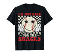 Im Just Here Snacks Baseball Game Day T-Shirt - Aesthetic Graphic Unisex - T-Shirt, Sweatshirt, Hoodie