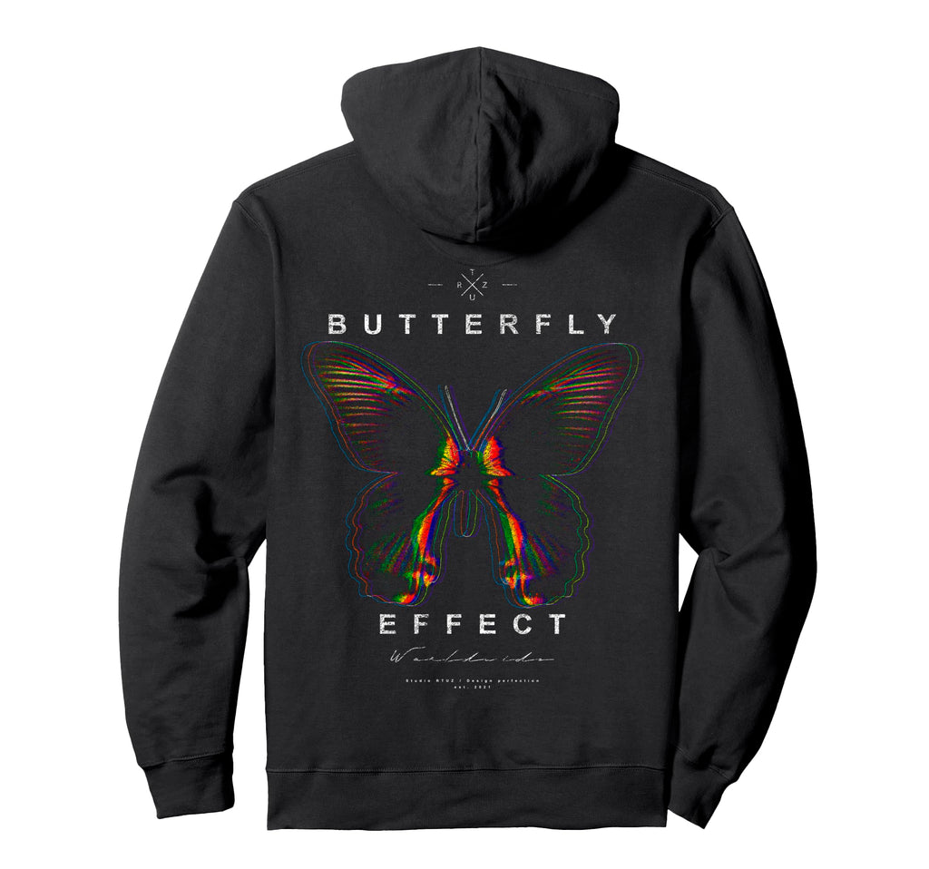 Y2K Back Streetwear Butterfly Hoodie - Streetwear Style Unisex - T-Shirt, Sweatshirt, Hoodie