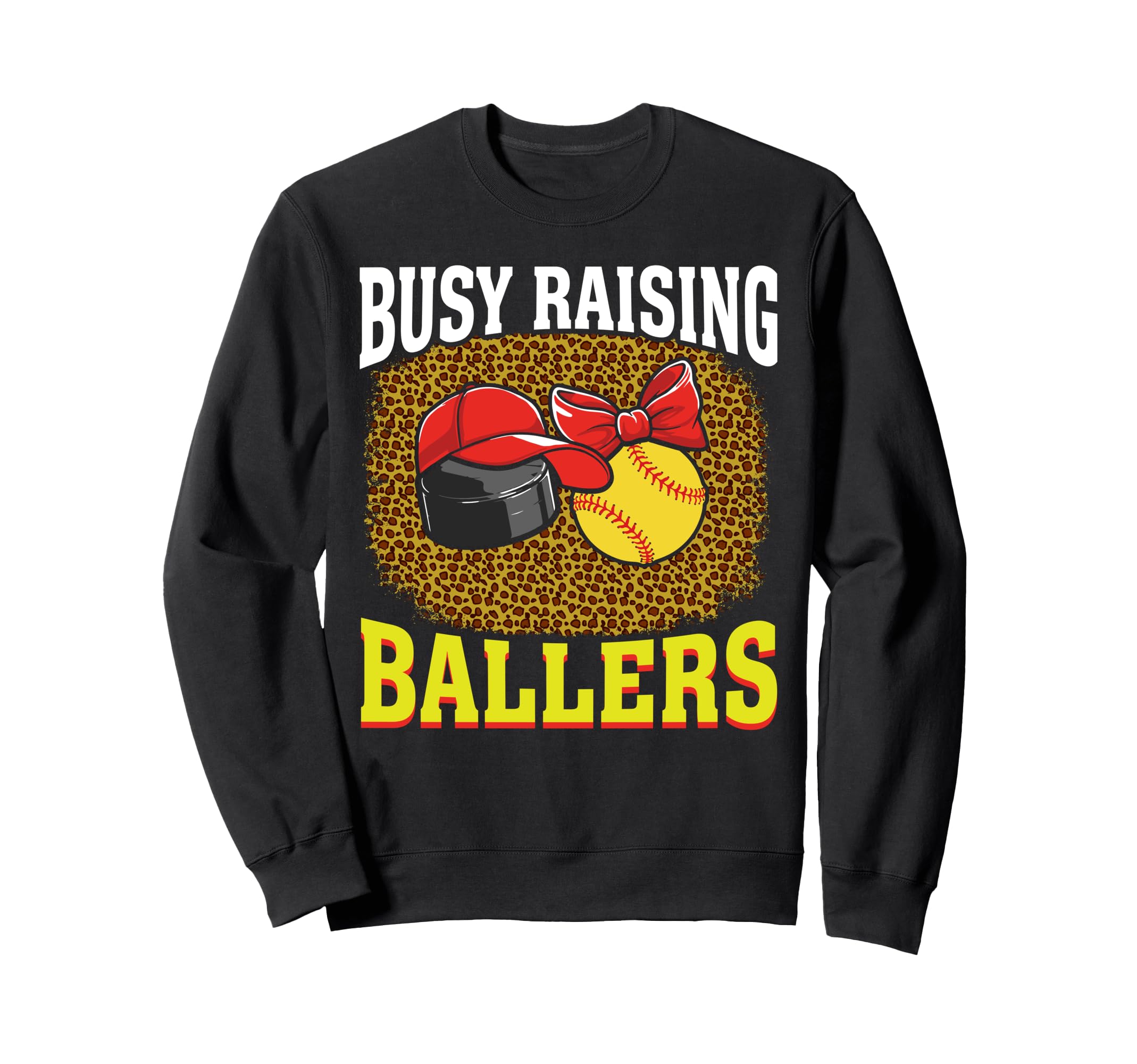 Busy Raising Ballers Hockey Sweatshirt - Aesthetic Graphic Men Women - T-Shirt, Sweatshirt, Hoodie