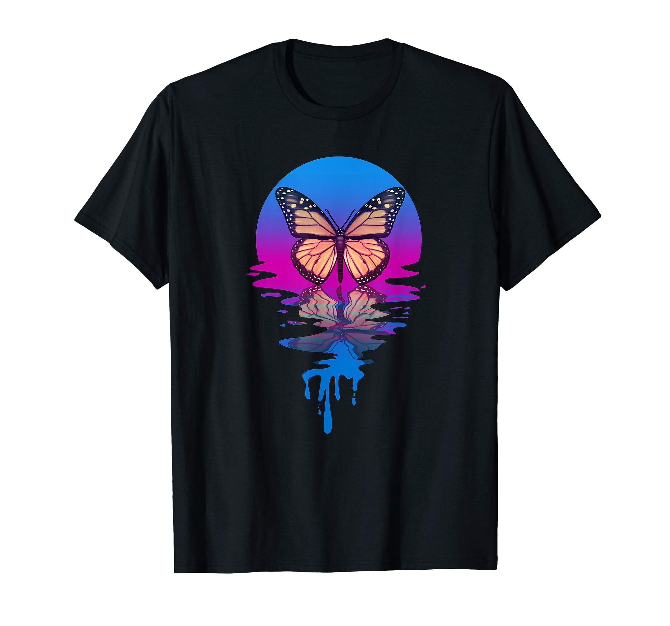 Sunset Butterfly T-Shirt - Unique Graphic for Adults - T-Shirt, Sweatshirt, Hoodie