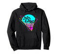 Vaporwave Aesthetic Palm Paradise Palm Tree Hoodie - Unique Graphic Unisex - T-Shirt, Sweatshirt, Hoodie