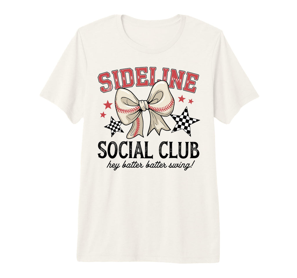 Funny Baseball Sideline Social Club T-Shirt - Streetwear Style Men Women - T-Shirt, Sweatshirt, Hoodie