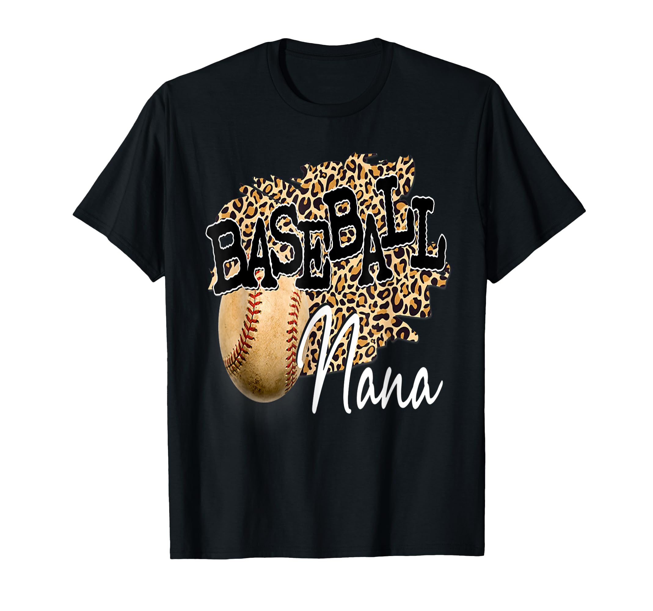 Baseball Nana Leopard Mothers Day T-Shirt - Streetwear Style Men Women - T-Shirt, Sweatshirt, Hoodie