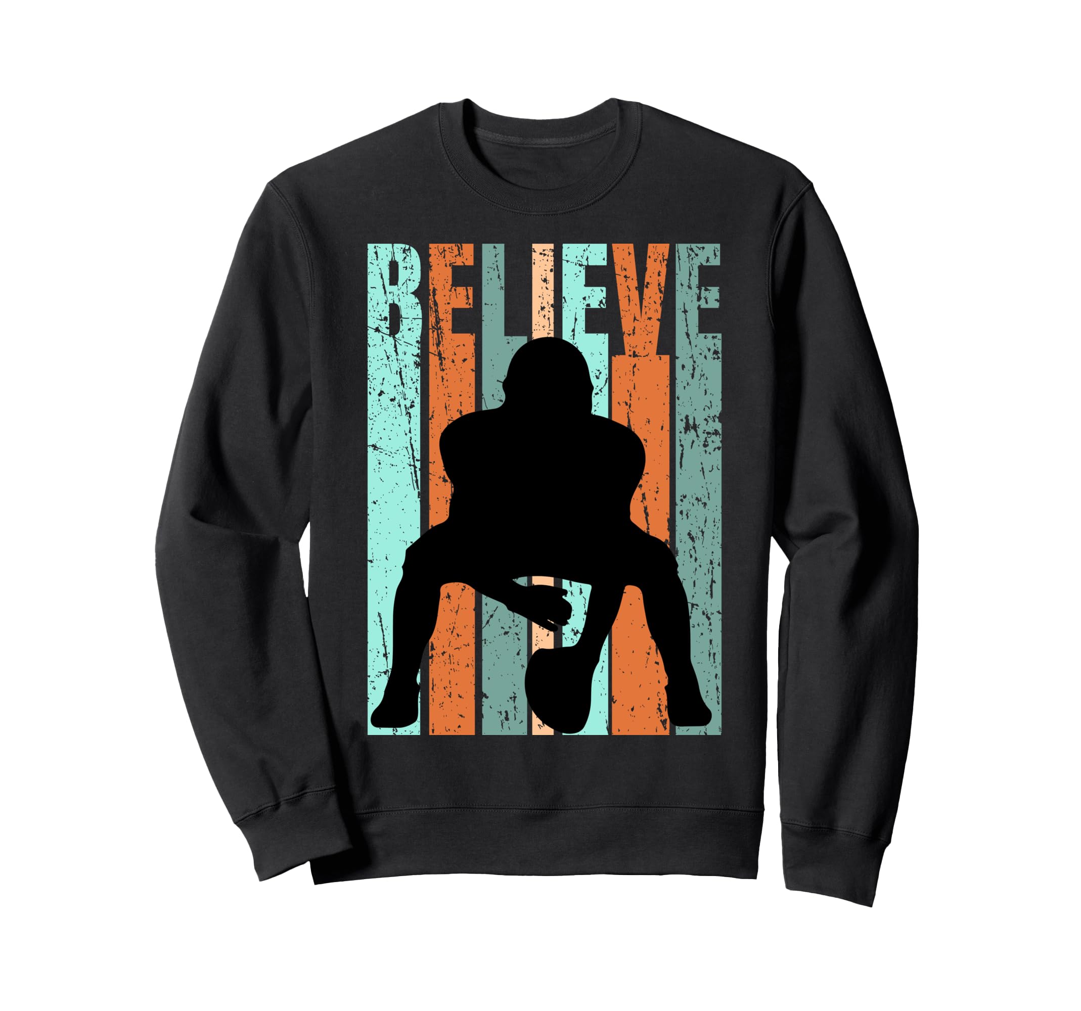 American Football Mens Distressed Sweatshirt - Aesthetic Graphic Unisex - T-Shirt, Sweatshirt, Hoodie