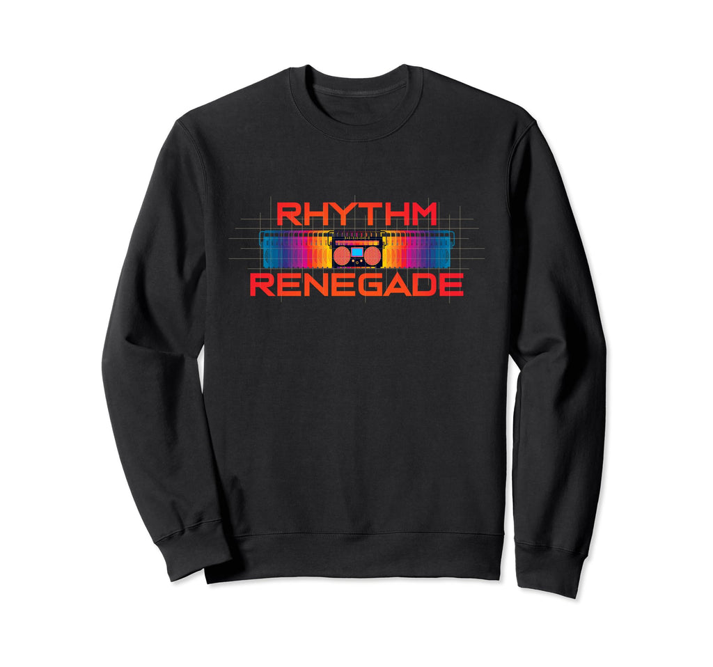 Rhythm Renegade Colorful Cassette Sweatshirt - Fun Novelty Design Unisex - T-Shirt, Sweatshirt, Hoodie